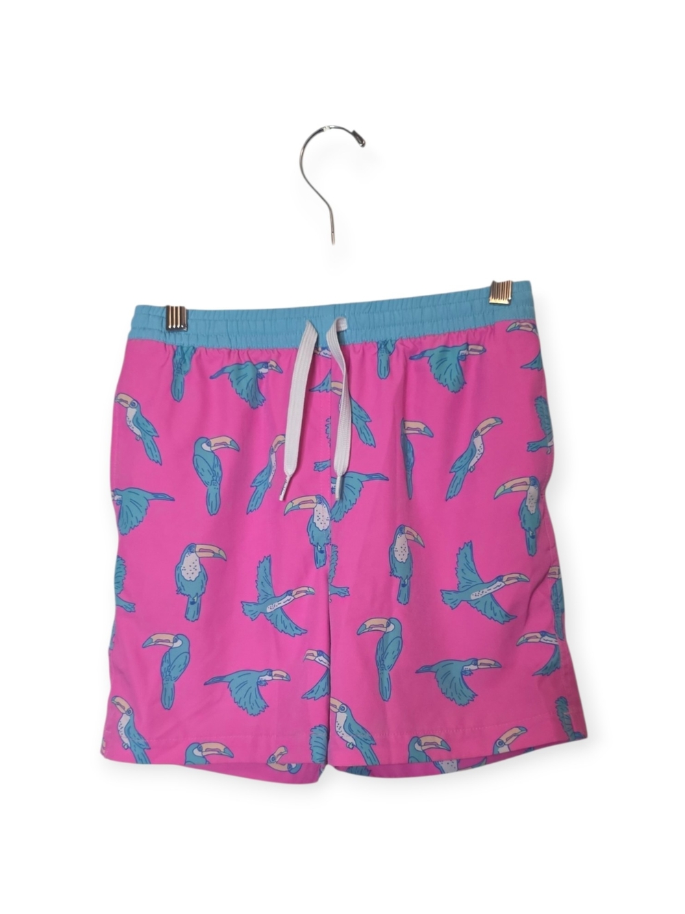 NWOT Youth Boys Chubbies flamingo swim shorts, size M 10/12